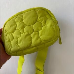 Disney Vera Bradley Mickey Mouse Neon Green Cross Body